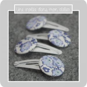 barrettes Félicité denim barrettes Félicité denim